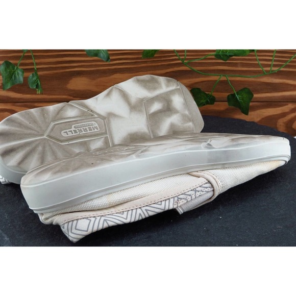 Merrell Size 8 M Beige Loafer‎ Shoes Fabric Women Whitecap - Picture 10 of 12